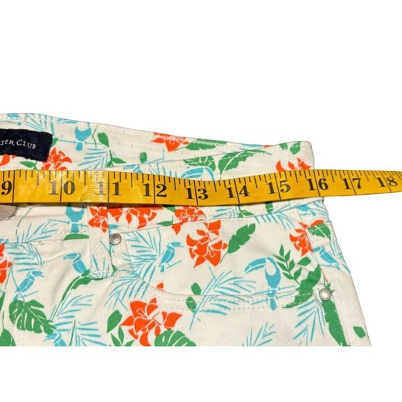 Charter Club Bristol Capri Pants Floral Print Size 6 Cotton/Spandex - Picture 5 of 9